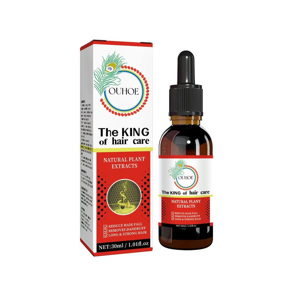 OUHOE Hair Care Essential Oil Gentle Scalp Moisturizing นวด Strong ผมนุ่มหนา Hair Care Essential Oil