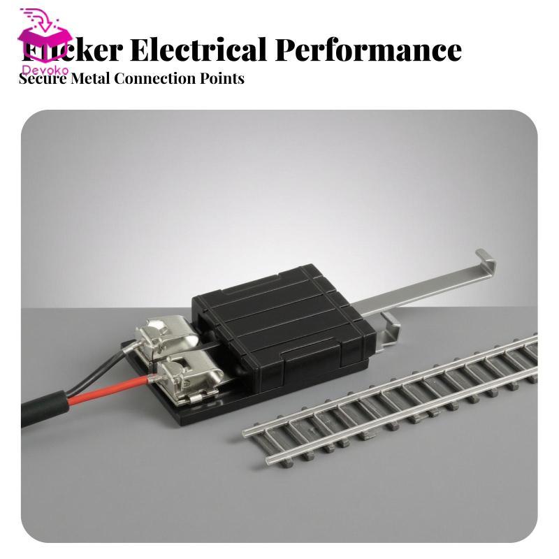 [chiwanji2mf] Track Power Connector พร้อมสายไฟแบบมีสายรถไฟ Track Connector อุปกรณ์เสริมสายไฟนิกเกิลเ