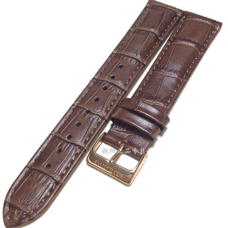 Titus Solvil et Titus Strap หนังแท้ผู้ชายผู้หญิงสร้อยข้อมือสีน้ําตาลเข็มขัด