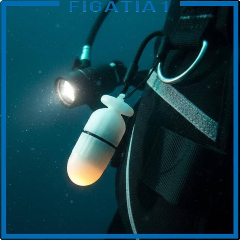 [figatia1] คู่หูใต้น้ํา Beacon Light 100m ถังดําน้ํากันน้ํา Beacon Light Lanyard