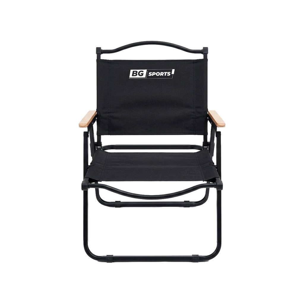 เก้าอี้สนาม BG SPORTS - CAMPING CHAIR BLACK 2026/27 (สีดำ)
