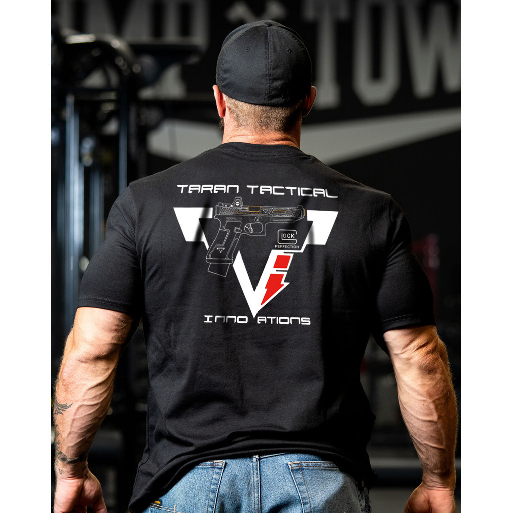 พร้อมส่ง เสื้อยืดผู้ชายแขนสั้น พิมพ์ลาย Taran Tactical TTI Glock G34 Quick Pursuit สุดคลาสสิก ผ้าฝ้า
