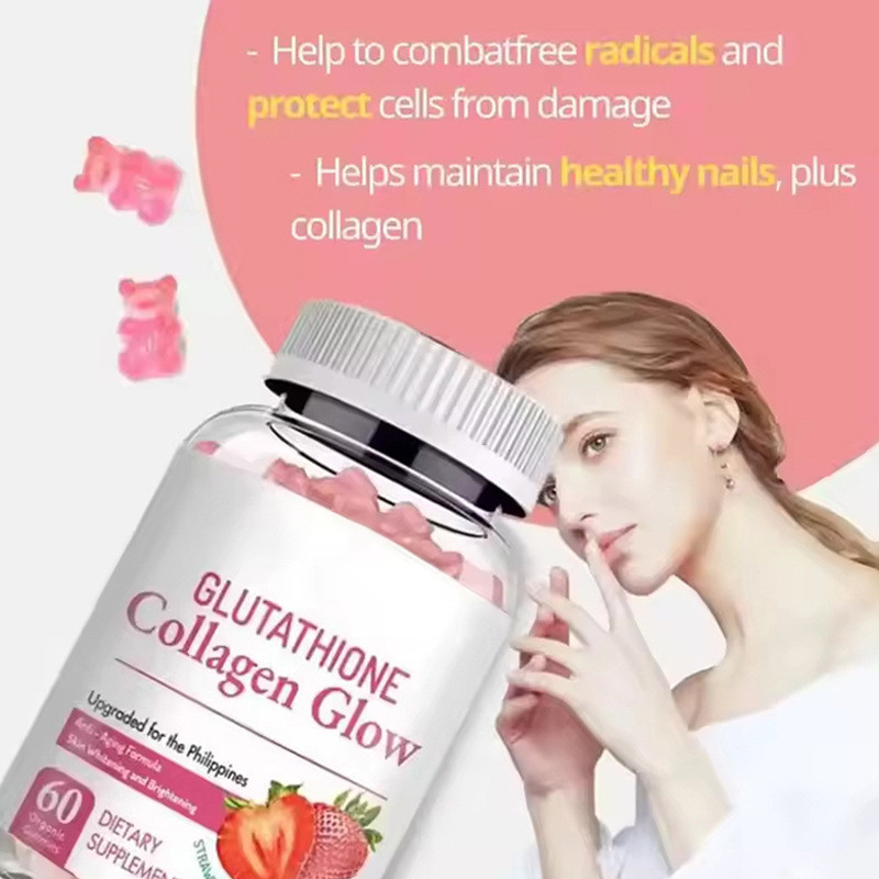 สไตล์ใหม่ Ready Stock Glutathione Collagen Gummy New Whitening Gummy Collagen Glow20260829