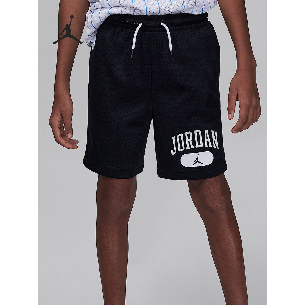 Nike/Nike ของแท้ Jordan Big Kids Fashion Skin-Friendly กางเกงกีฬาขาสั้นระบายอากาศ HJ2105-010