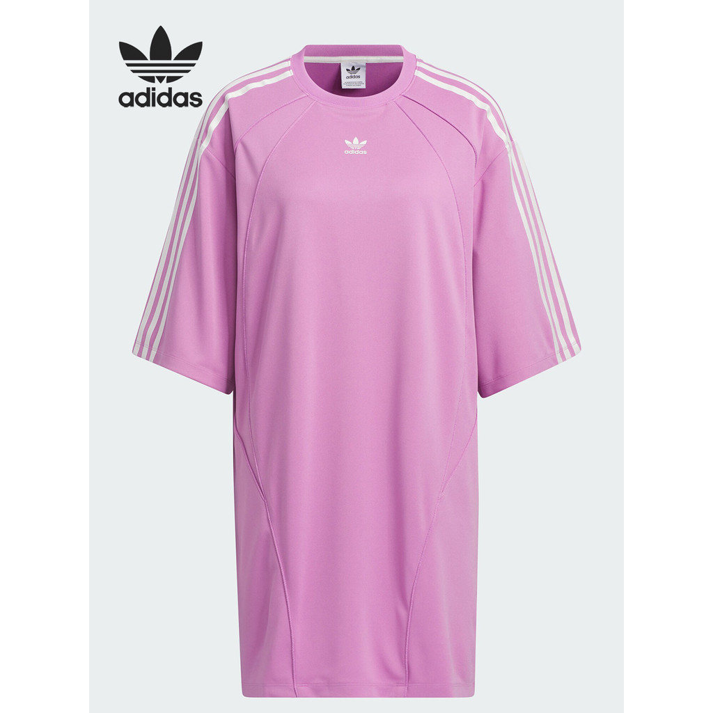 Adidas/Adidas Official Authentic Clover Ladies Sports Loose Short Sleeves Dress JD5774