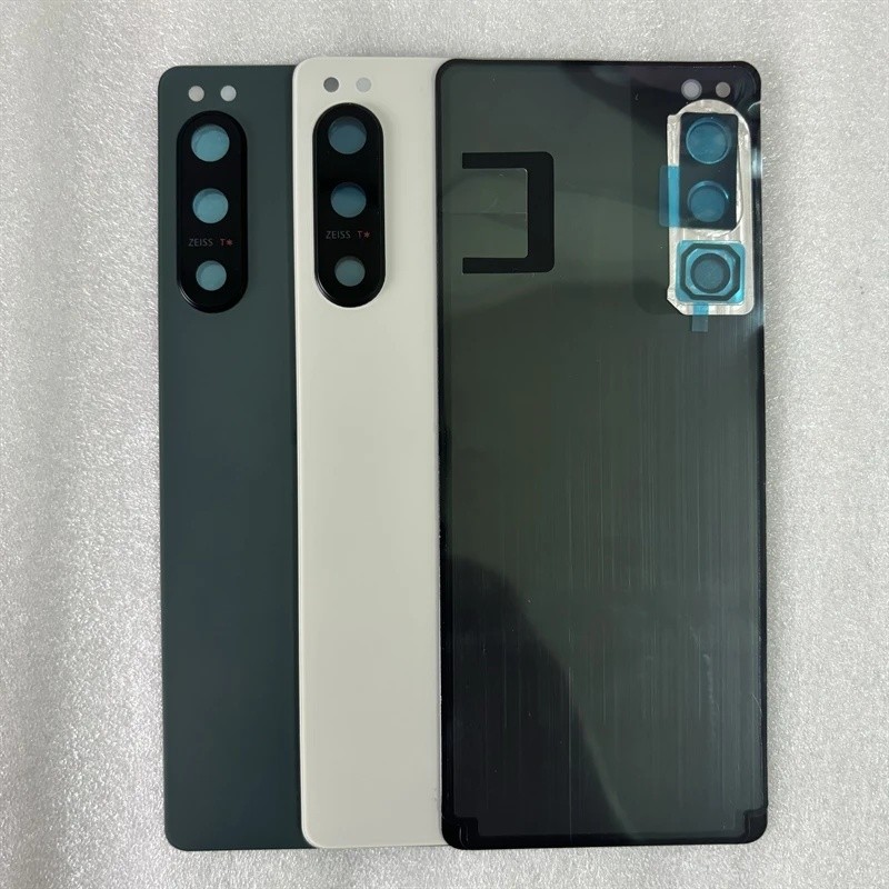 สําหรับ Sony Xperia 5 IV แบตเตอรี่ Xperia 5iv แบตเตอรี่ฝาหลังประตูด้านหลังกรณี + ซ่อมเลนส์กล้องเปลี่