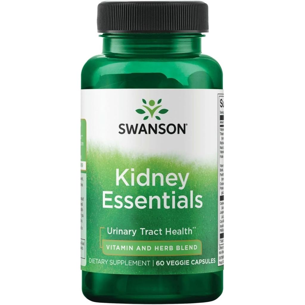 Swanson Kidney Essence Urinary Support, 60 แคปซูลมังสวิรัติ