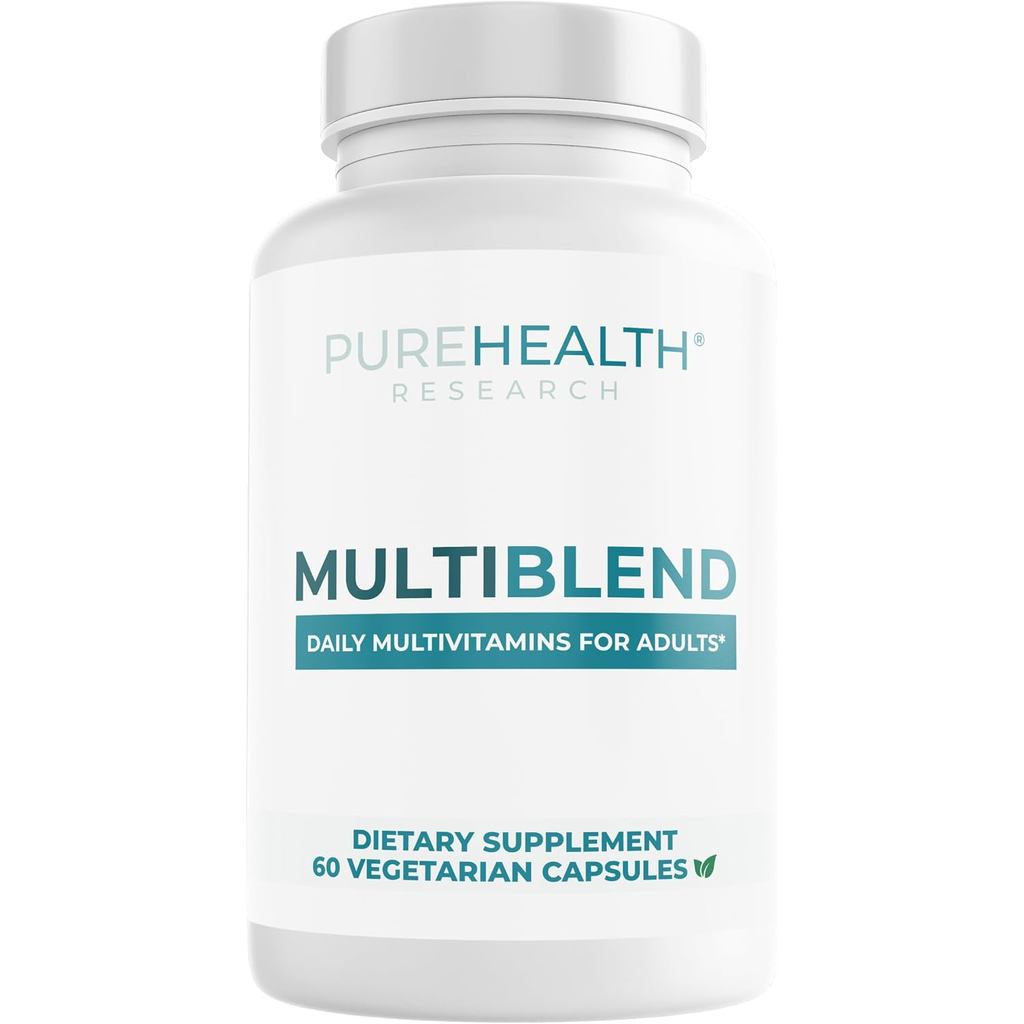 PUREHEALTH RESEAARCH MultiBlend - Daily Multivitamin for Women & Men - for Energy, Immune Health & F