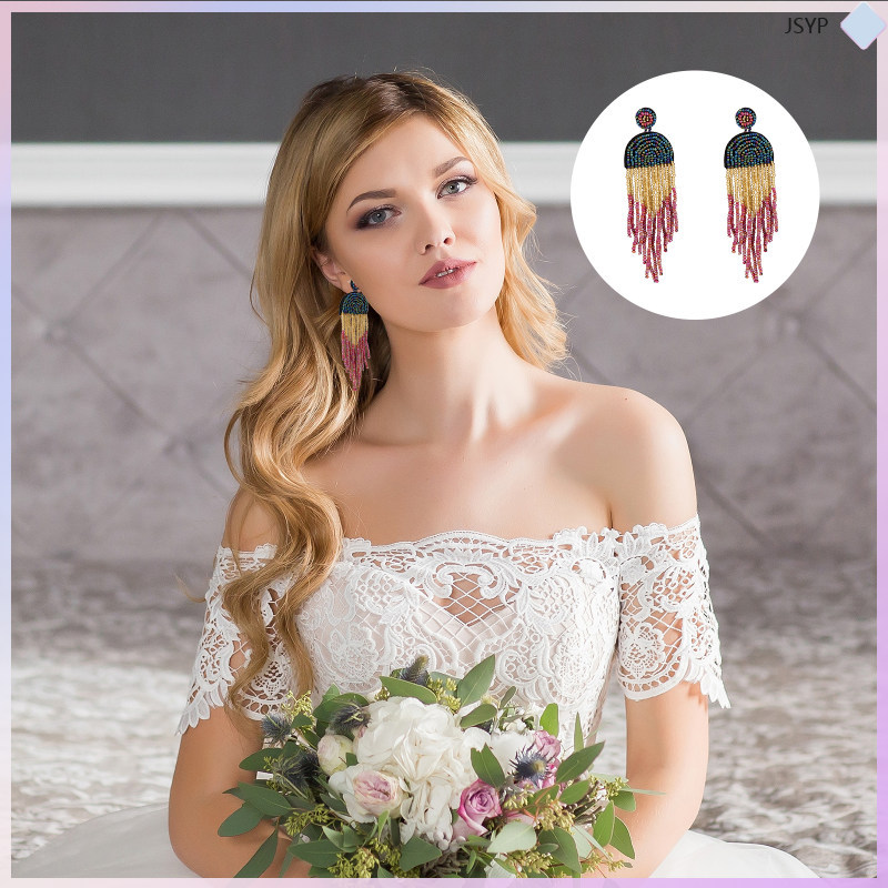 ต่างหู Women Drop Bohemian Fashion Jewelry Drops junshaoyipin