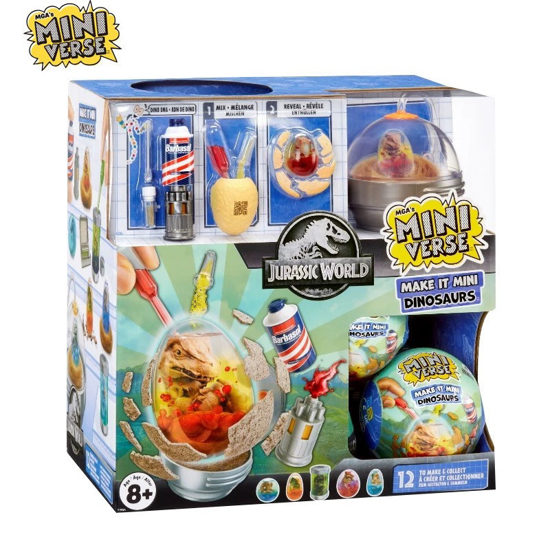 Mini miniverse Jurassic Dinosaur Ball diy Ball MGA Mini Jurassic Dinosaur Egg ของเล่นเด็ก