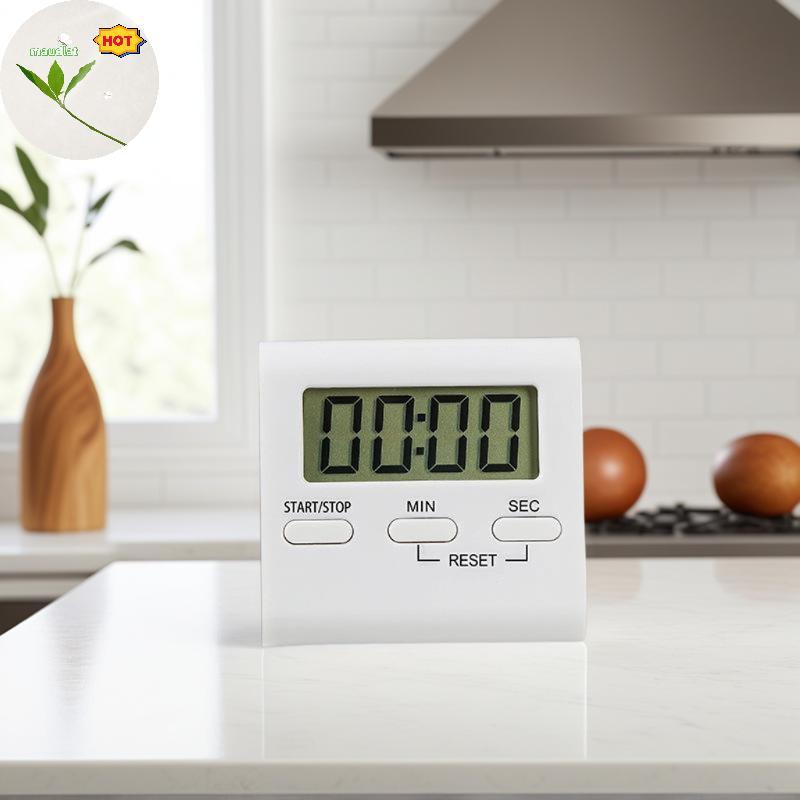 Mud Digital Kitchen Timer Magnetic LCD คู่มือนับถอยหลังทําอาหารจับเวลา Mechanical Kitchen Gadgets นั