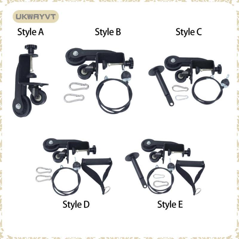[ukwryvt] Arm Wrestling Training Table Pulley Cable System Steel Wrist Exerciser Strength Training f