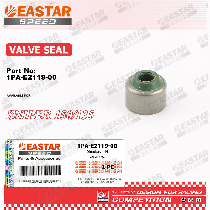 ซีลวาล์วสีเขียวหุ้มเหล็ก สำหรับ SNIPER 135/150 รหัส 1PA‑E2119‑00