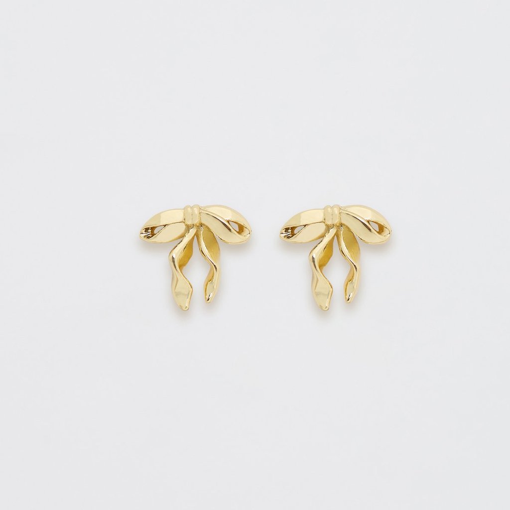 [Pomelo] ต่างหูทรงโบว์ / Bow Tie Stud Earrings