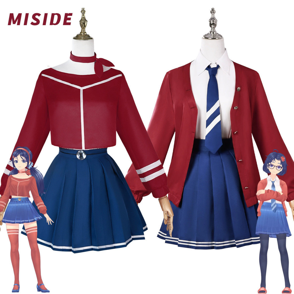 เกม MiSide Mira Mira cos เกมสองมิติ JK เครื่องแต่งกายชุด Mira Mita ชุดคอสเพลย์ XDR0 9KPO
