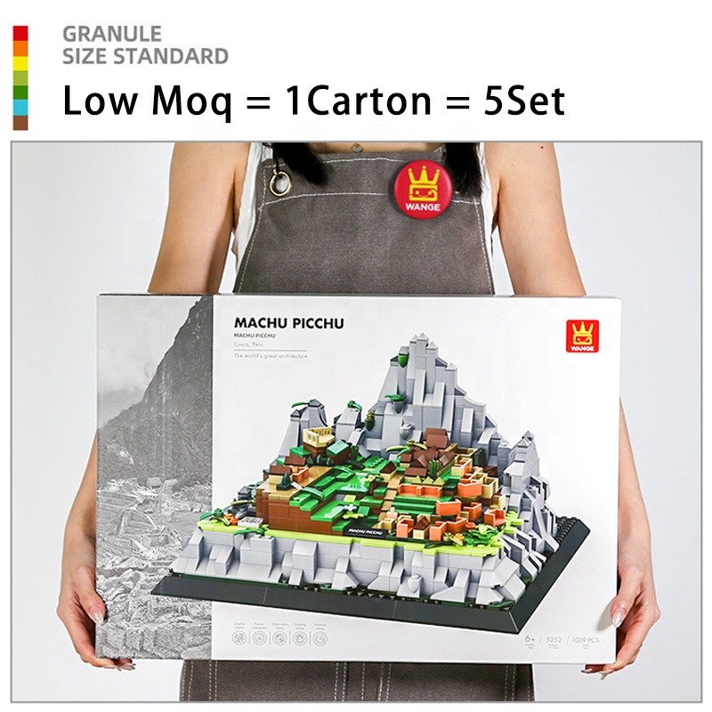 Machu Picchu Architecture Building Blocks ชุดของเล่นสําหรับผู้นําเข้าขายส่ง STEM Construction Play ร