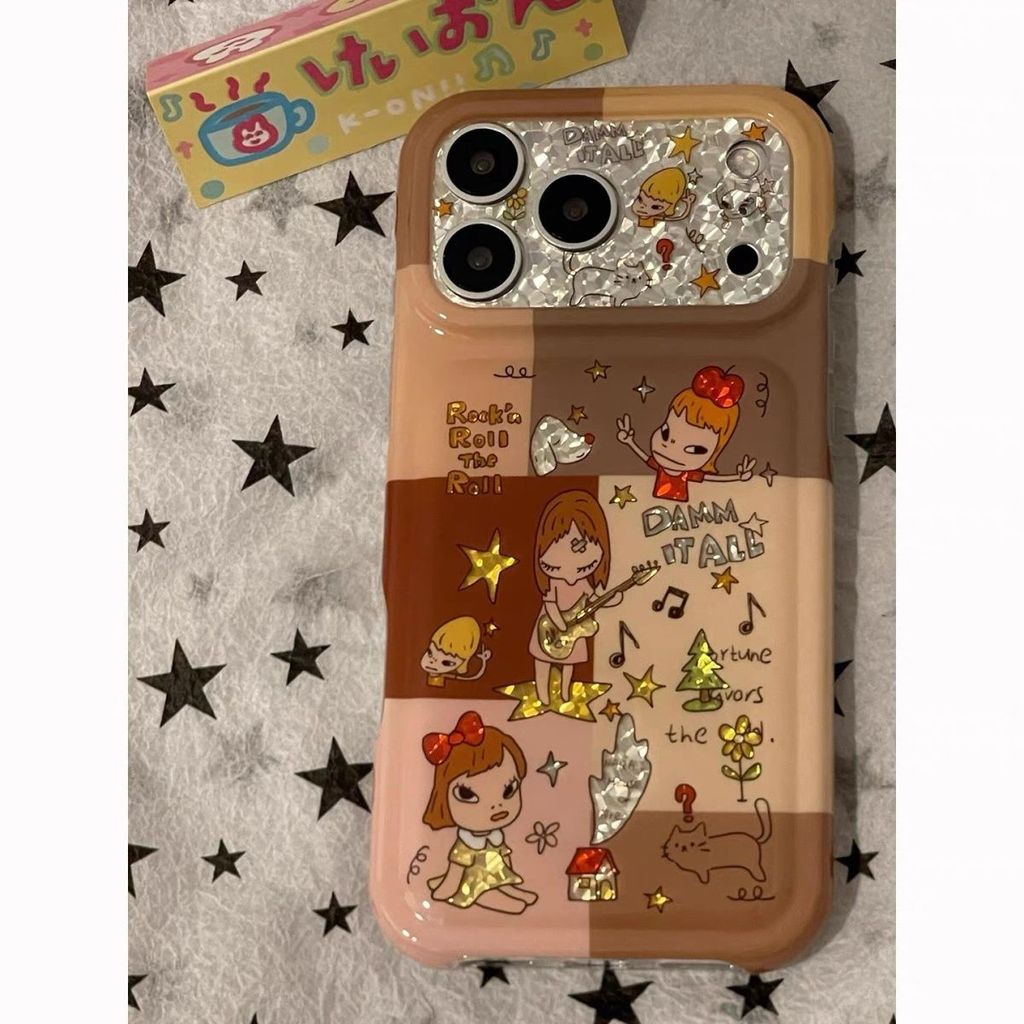 สไตล์นาราการ์ตูนสําหรับiPhone 18ProMax 17ProMax 17Pro 17 16ProMax 16Pro 16 15ProMax 15Pro 15 สาวAnti