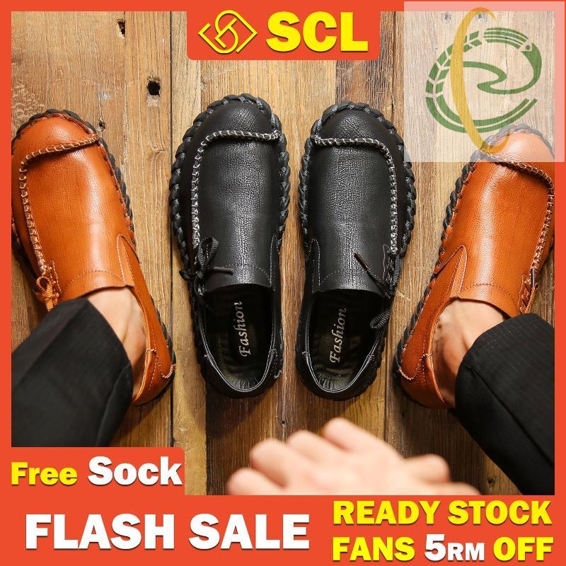 At3 SCL Men Cow Cowhide Loafer / Everyday Loafer / Outdoor Slip-on Shoes