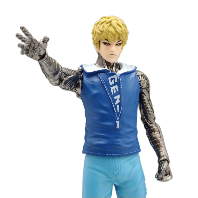 One Punch Man Genos Action Figure ตัวละครอะนิเมะเดสก์ท็อปตกแต่งสะสม