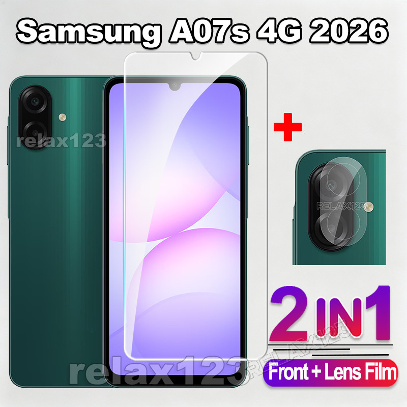 SAMSUNG สําหรับSamsung A07s 4Gแบบเต็มหน้าจอกระจกนิรภัยสําหรับSAMSUNG Galaxy A07s 07 S SamsungA07s 4G