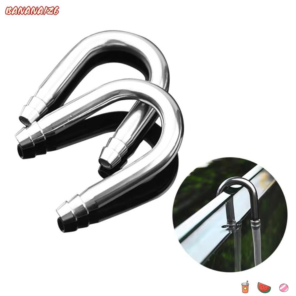 BANANA1Z6 Air Tube Connector, 4-5 มม.U Shape Aquarium Airline Connector, Diffuser ใช้งานร่วมกับสนิมส