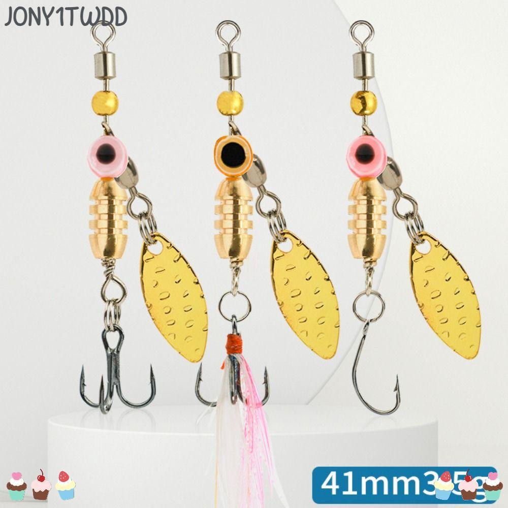JONY1TWDD โลหะ VIB Lure, Sinking 3.5g หมุน Spinner เลื่อม, เหยื่อปลอมน้ําลึกยาว Cast Lure โลหะประดิษ