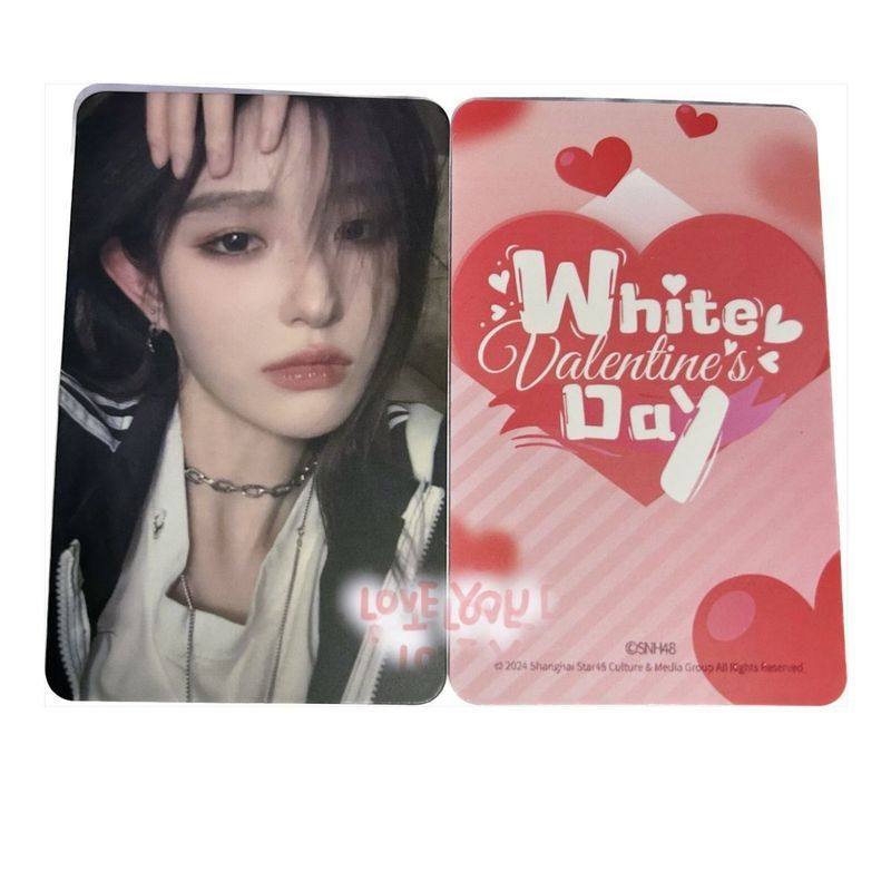 SNH48 Photocard Replica Wang Yibaiqing Replica Photocard Poetry ภาพวาด Yi