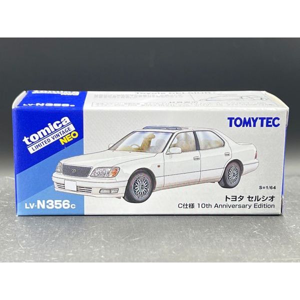 Tomica Limited Vintage NEO LV-N356c Toyota Celsior C Spec 10th Anniversary Edition (White)