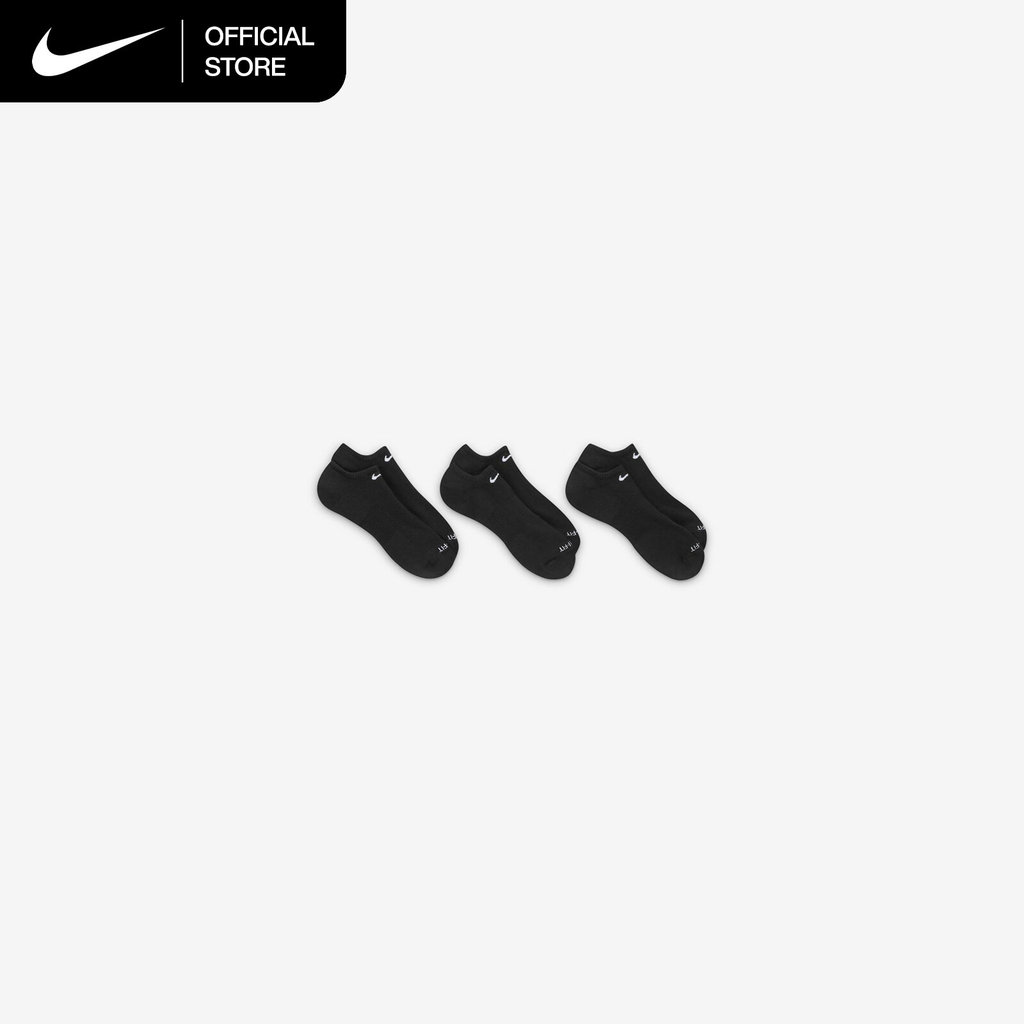 NIKE جوارب تدريب مخفية Everyday Plus Cushion — أسود (3 أزواج) — صورة 3