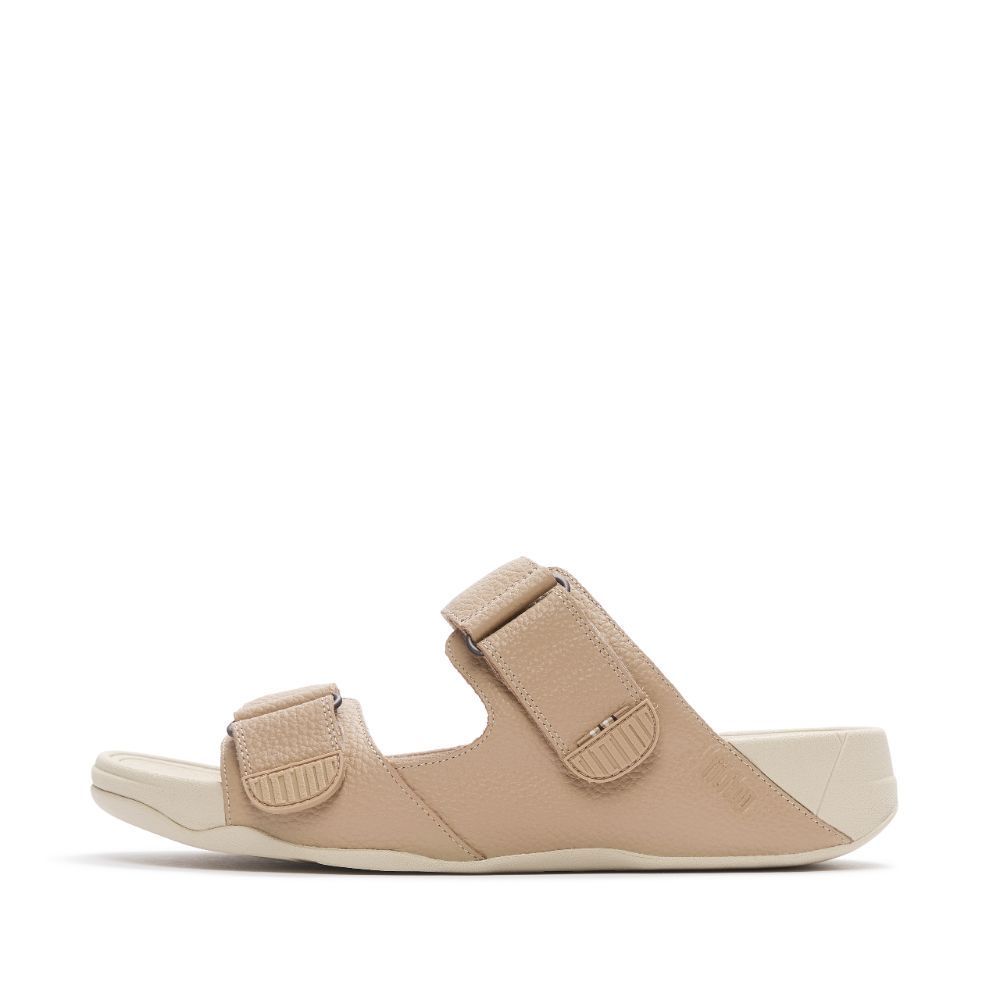 FITFLOP صندل رجالي Gogh Moc جلد — بيج