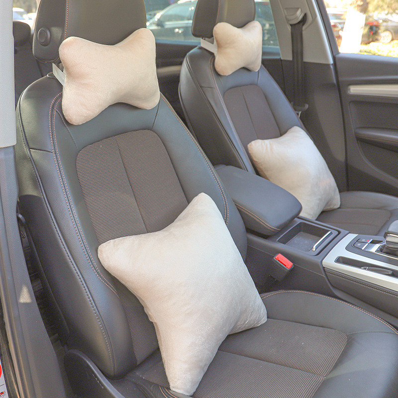 Automotive Headrest Car Neck Support Pillow Car Seat Pillow Lumbar Support Pillow Car Cushion Throw 