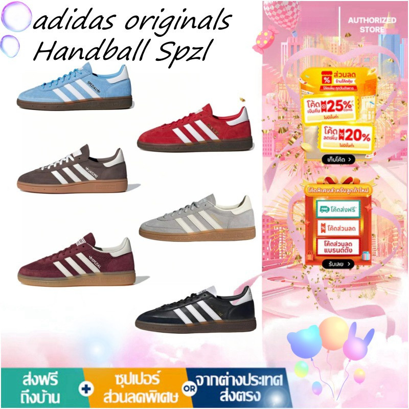 💕พร้อมส่ง💕 adidas originals Handball Spzl  （FV1227）（ BD7632）（ IF6490）（ IF7086）รองเท้าผ้าใบ （รับประกั