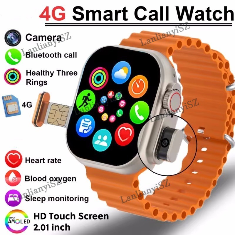 สมาร์ทวอทช์บลูทูธ BW9 Pro สมาร์ทวอทช์รองรับซิมการ์ด 4G SmartWatch Cellular เครือข่ายโหมดกีฬานาฬิกา
