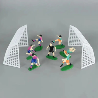 1เซ็ตฟุตบอลพรรคตกแต่งเด็กสาวฟุตบอลธีมเค้ก ที บน สุขสันต์วันเ…