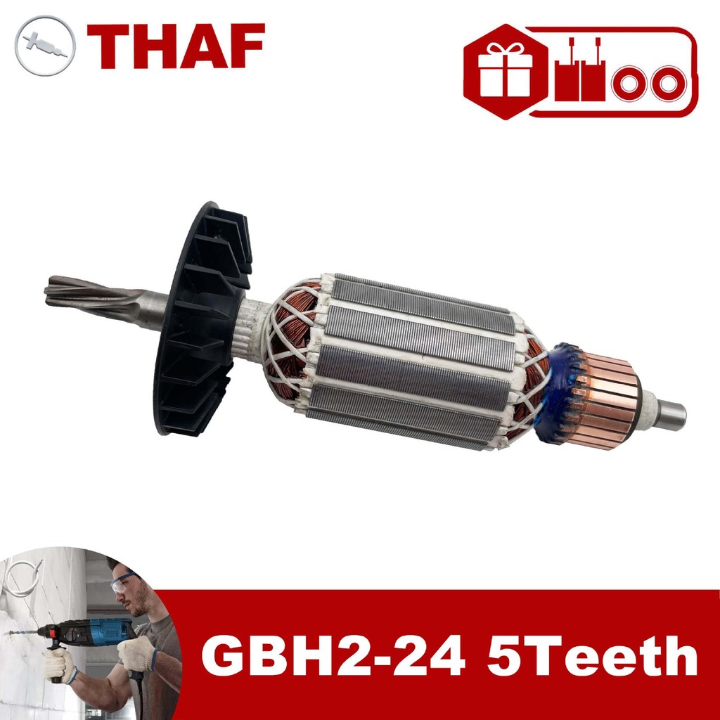 เหมาะสําหรับค้อนไฟฟ้า Bosch GBH2-24 GBH2-24DSR GBH2-24DFR GBH2SE โรเตอร์