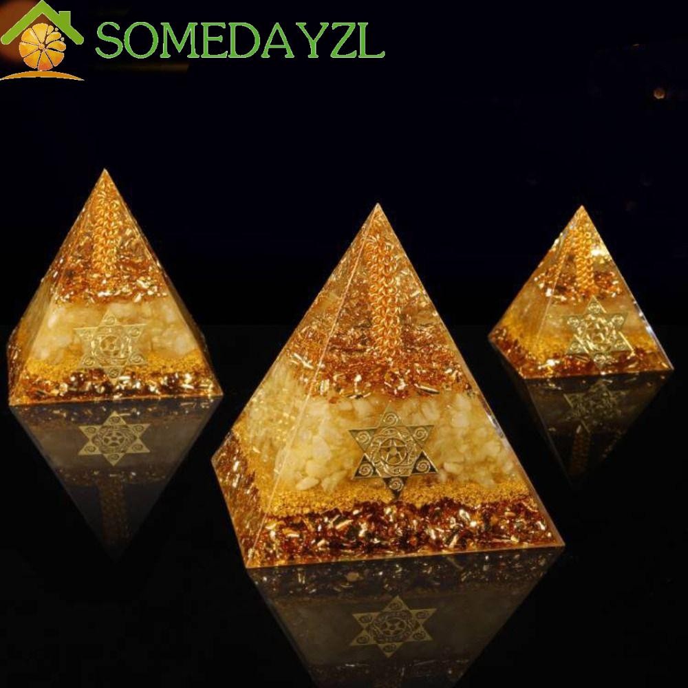 SOMEDAYZL พีระมิดพลังงานคริสตัล, เครื่องมือการทําสมาธิเครื่องกําเนิดไฟฟ้าพลังงานพีระมิดเครื่องประดับ