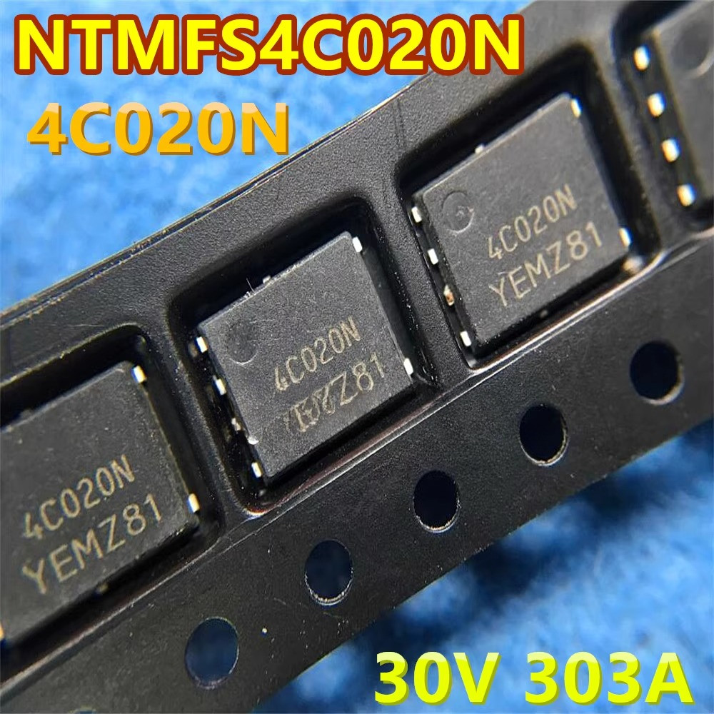 ใช้แล้ว+ไม่ใหม่+ส่งหลังวัด NTMFS4C020N 4C020N NTMFS4C302N 4C02N30V 303A ความต้านทานภายในต่ํา DFN5x6