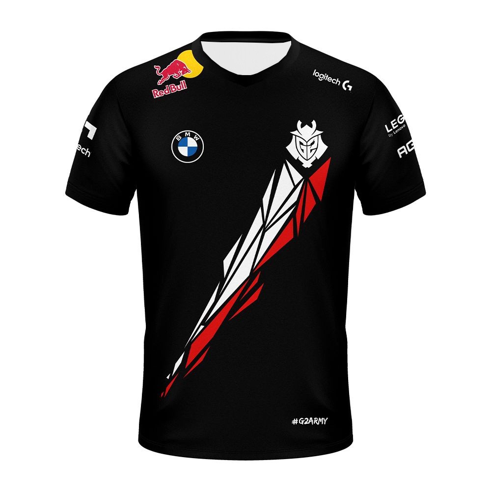 G2 Esports Jersey ปี 2022 เสื้อยืดแขนสั้นสำหรับผู้ชายและผู้หญิง ออกแบบมาเพื่อแฟนคลับและการแต่งกายแบบ