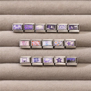 สร้อยข้อมือ charm สไตล์กระต่ายอิตาเลียน ขนาด 9 มม. จากสแตนเลส สำหรับทำเองและเสริมบุคลิกภาพ