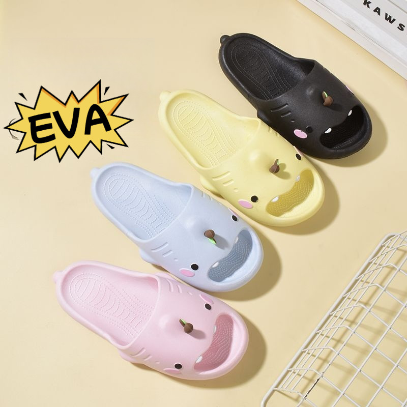 [CP]รองเท้าแตะฉลามน่ารักสําหรับผู้หญิงและผู้ชาย-อัพเกรดสไลด์บ้านนุ่มไม่ลื่น,การ์ตูนสัตว์ห้องน้ํารองเ