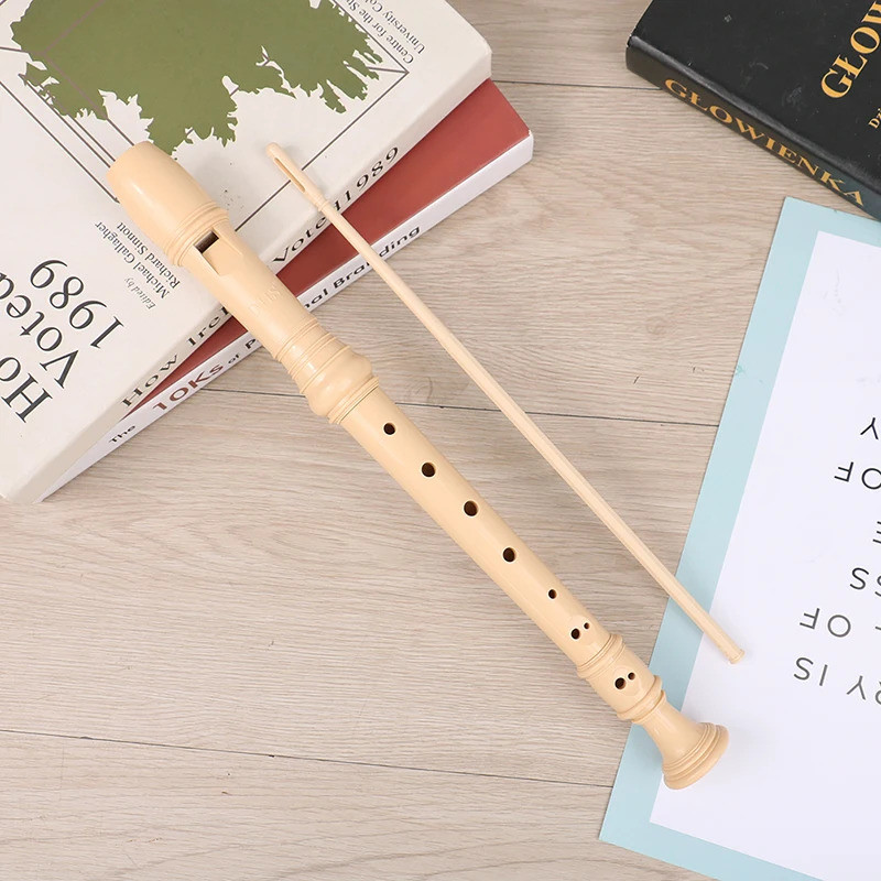 1 ชิ้น Professional Treble ขลุ่ย 6/8-Hole Soprano Recorder ABS Clarinet เสียงง่ายปรับเครื่องมือ