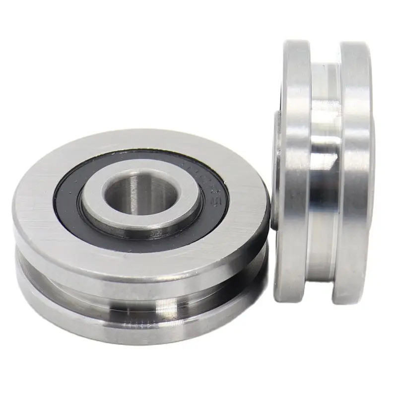 H Groove Bearing ( 2PCS) 10*37*12*14 มม.แบริ่งเหล็กลูกกลิ้ง H2/2 H3/2 H4/2 H4/3 สไลด์แบริ่ง U ล้อรอก