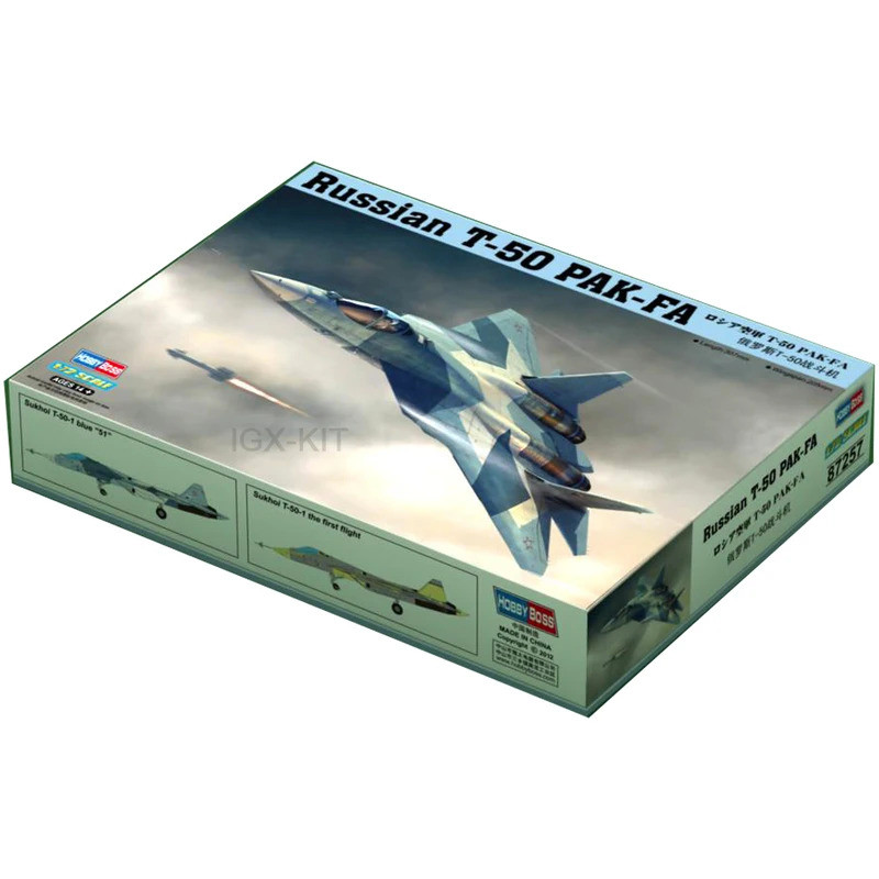HobbyBoss 87257 1/72 Scale รัสเซีย T50 T-50 Fighter Jet เครื่องบินเครื่องบินงานอดิเรกหัตถกรรมของเล่น