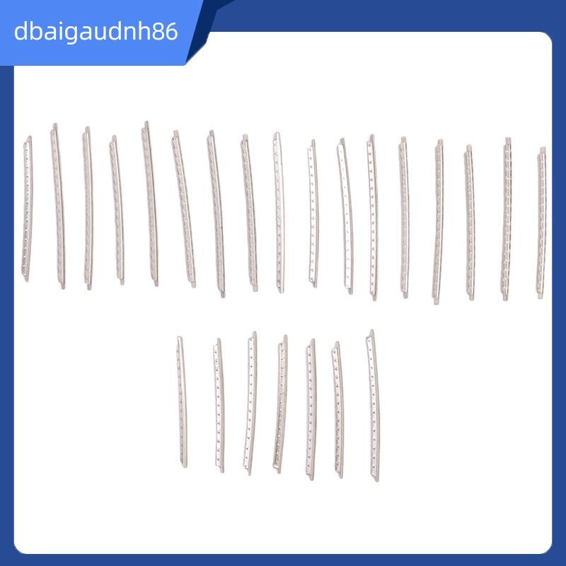 READY STOCK กีต้าร์ไฟฟ้าอะคูสติก 2.2 มม. 24 Frets Fret Wire Fret ชุดสายไฟ, สีเงิน