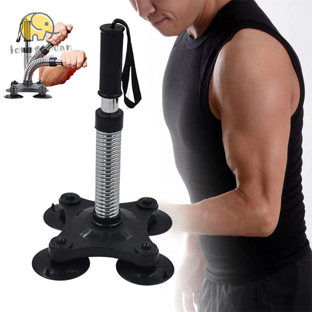 LONNGUVO Forearm Trainer, 4 ถ้วยดูด Heavy Duty Arm Wrestling Trainer, Health Care ข้อมือกล้ามเนื้อ D