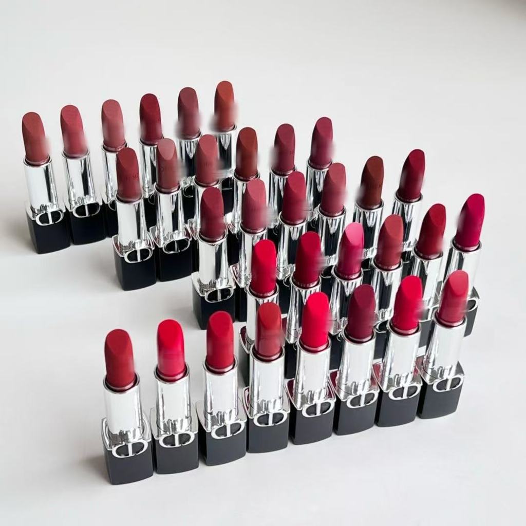 Spot Goods#[Same Style as Counter]Magnetic Flame Blue Gold Lipstick999Matte Velvet Moisturizing720Bl