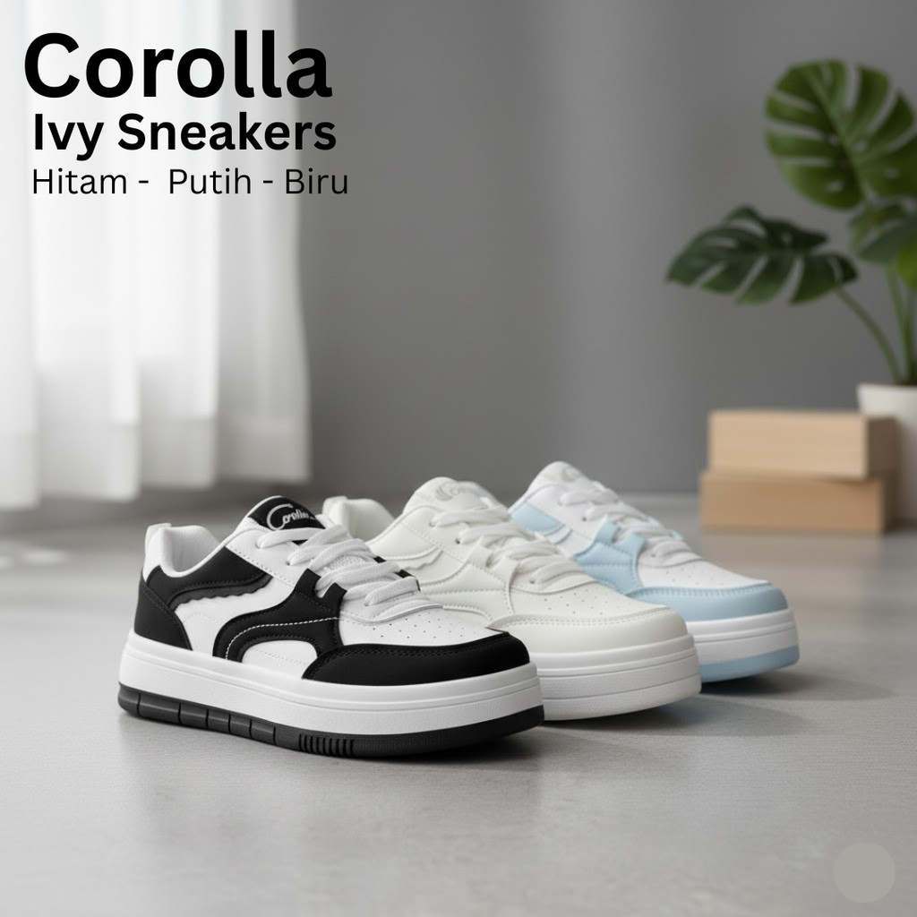 COROLLA รองเท้าผู้หญิง / รองเท้าผ้าใบ / รองเท้ากีฬาแบบนุ่มน้ําหนักเบา - รองเท้าผ้าใบ lvy