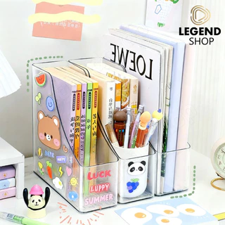 สติ๊กเกอร์ฟรี 2 ชิ้น กล่องใส่แฟ้ม ชั้นวางหนังสือ แฟ้มใส่เอกสาร แฟ้มจัดเก็บ ที่ใส่กระดาษA4 ที่ใส่ปากกา ที่ใส่หนังสือ
