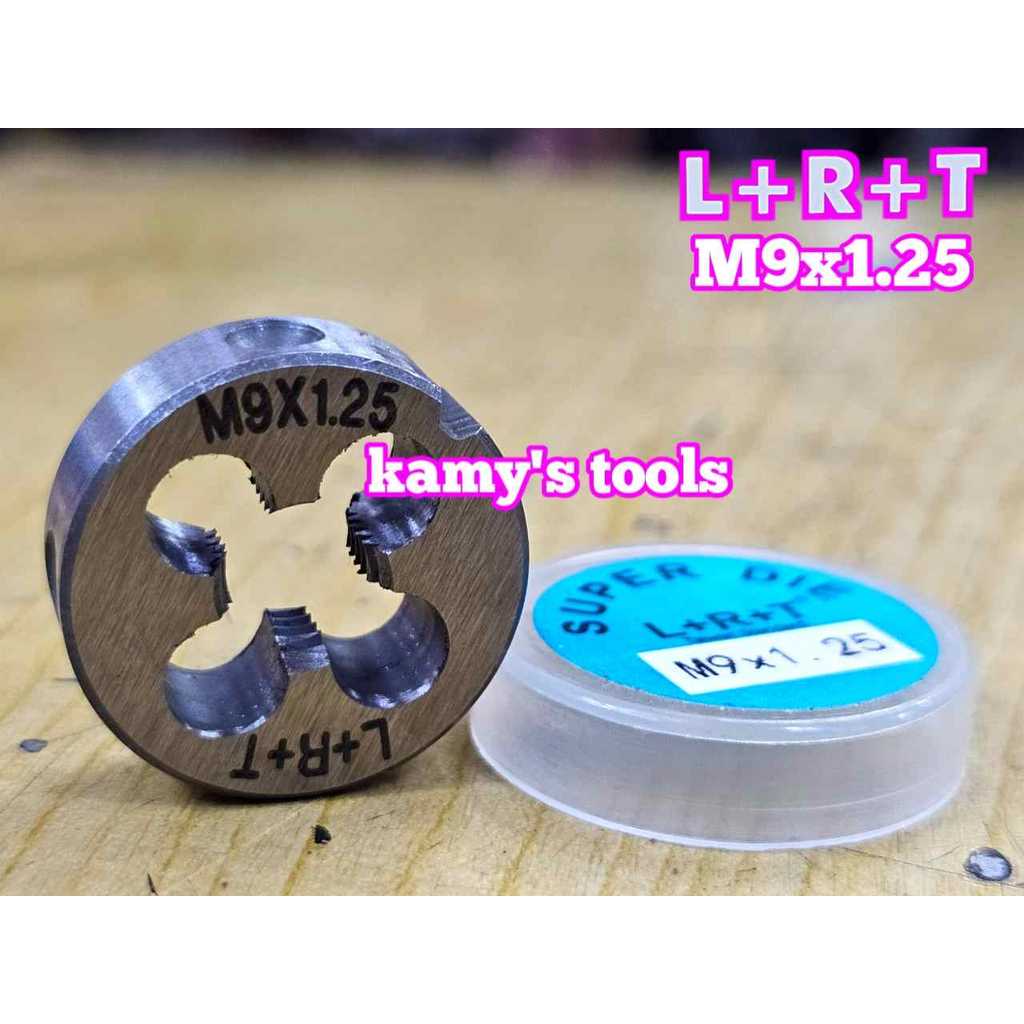 ตารางเกลียว M9x1.25 (9x1.25) L+R+T (LRT) สายฟ้า เครื่องมือต๊าปเกลียวภายนอก LRT-430912