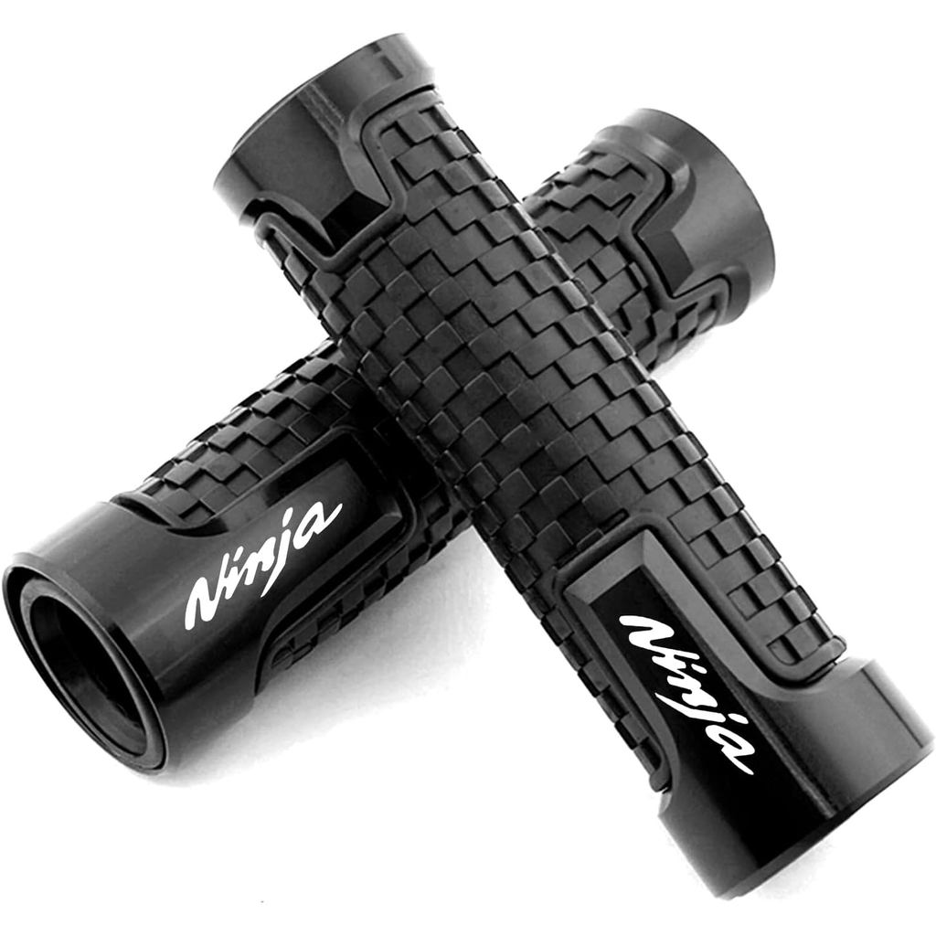 7/8 "22mm CNC อลูมิเนียมรถจักรยานยนต์ Handlebar Grips Fit สําหรับ Kawasaki Ninja 650 Ninja 400 Ninja